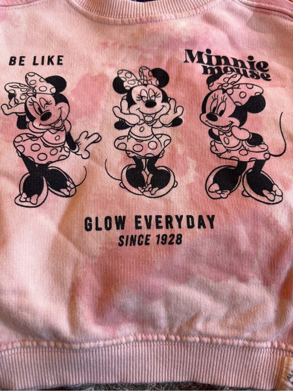 Zara Disney Pink Tie-Dye Minnie Mouse Set 12-18m